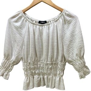 White Off-Shoulder Top Big Girl size XL/16